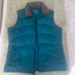 Land’s End Teal Puffer Vest XS
